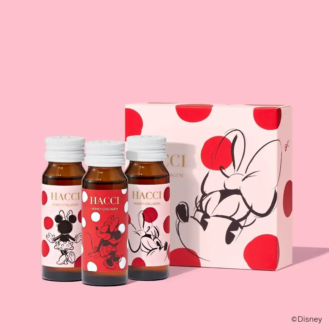 【ミニー】ハニーコラーゲン（3本・9本）(3本：ピンク)