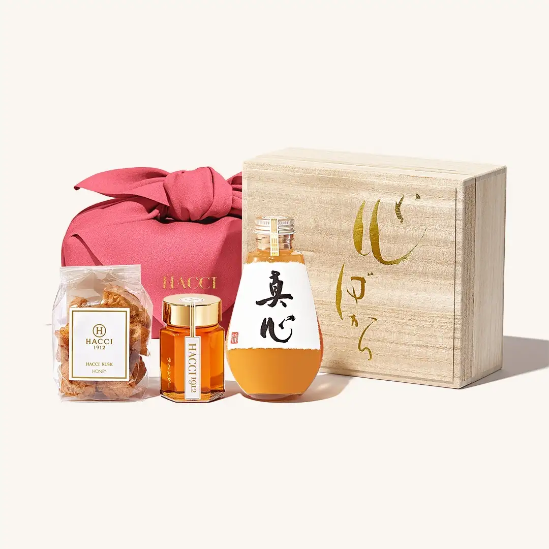 【予約】桐箱ドリンクセット（はちみつ飲料、はちみつ、ラスク）