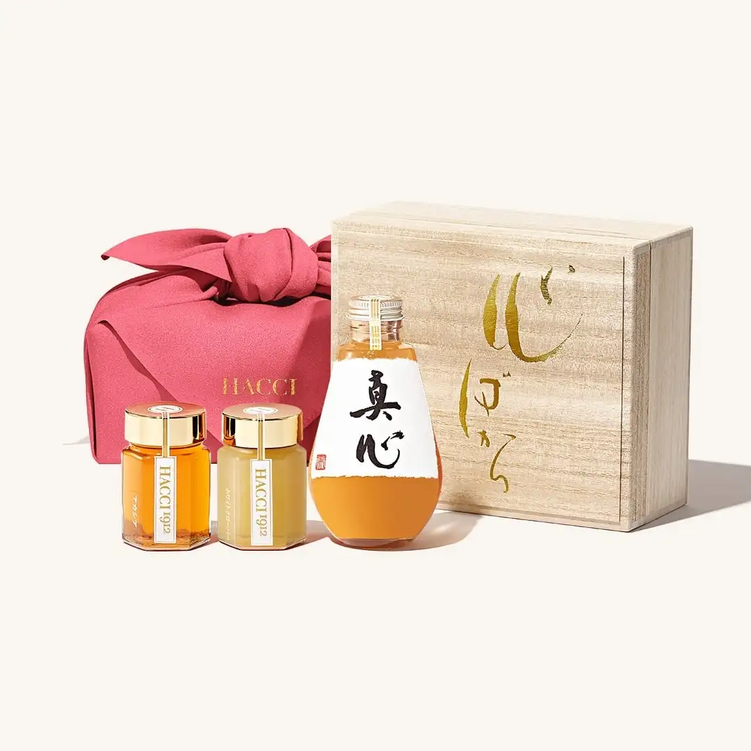 桐箱ドリンクセット（はちみつ飲料、はちみつ2本）